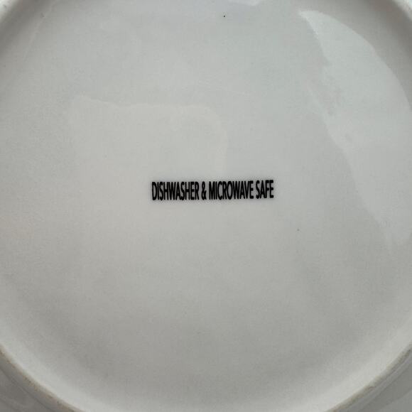 Set of 4 Fall Dinner Plates Muted Pink and Brown Tones - Picture 5 of 7